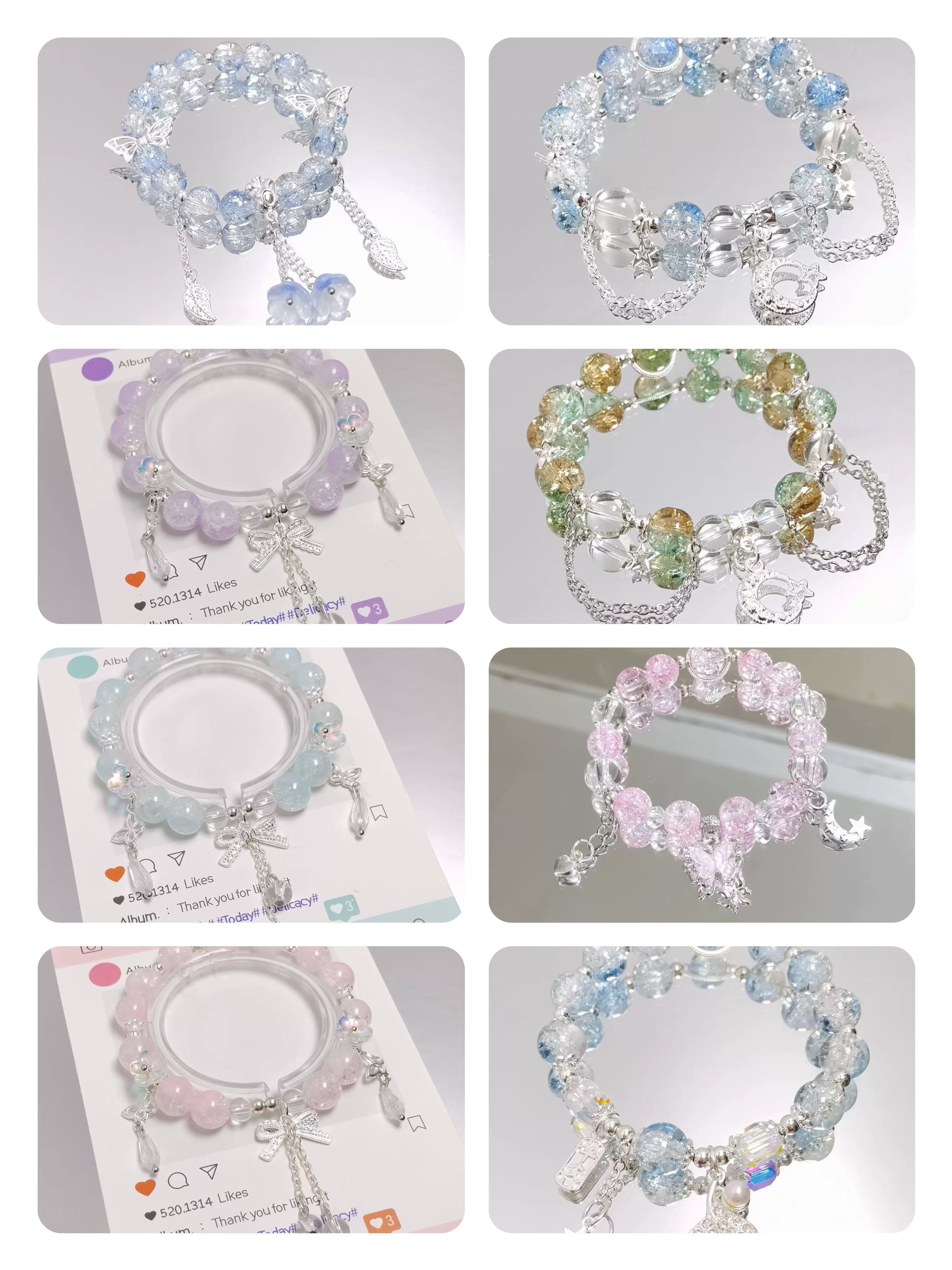 Glass Bead Bracelet Blind Bag（The take-home amount is at least 20 or more.）