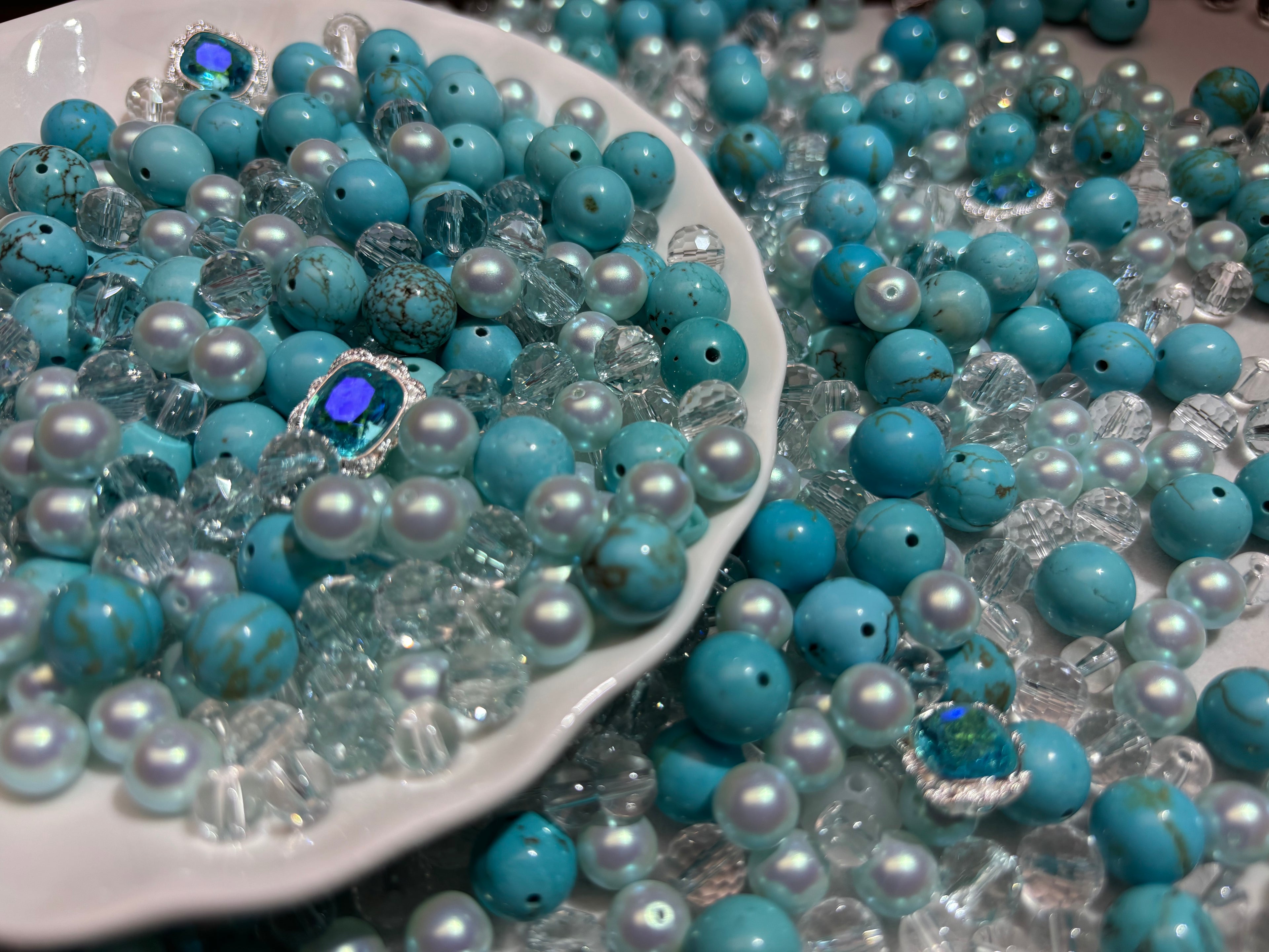 A Glass beads(mixed)